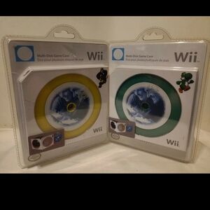 NEW YOSHI DONKEY KONG NINTENDO WII MULTI-DISK GAME CASE FACTORY SEALED 2007 CAR